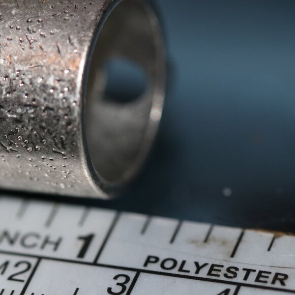 Silver tone Three Chain Links Size 7 Ring - Picture 6 of 6